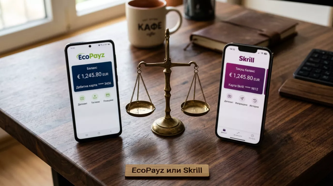 Сравнение между EcoPayz Payz и Skrill за онлайн залагания в България